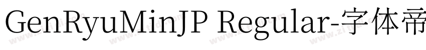 GenRyuMinJP Regular字体转换
